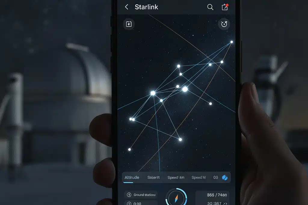 Aplicativos de Astronomia para Observar Satélites ao Vivo