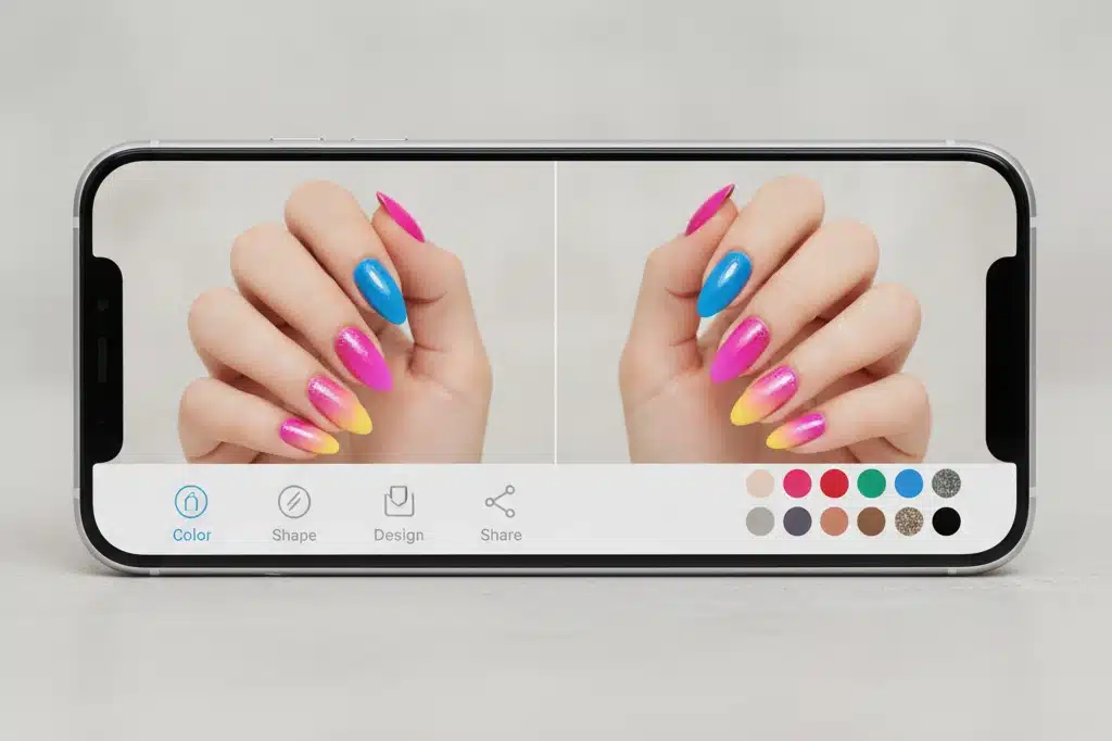 Virtual Nail Try-On: Aplicativos para Testar Cores e Estilos de Unhas
