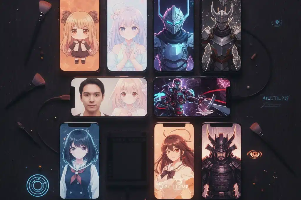 Como Usar Apps de IA para Converter sua Selfie em Retrato Anime Estilo Pintura