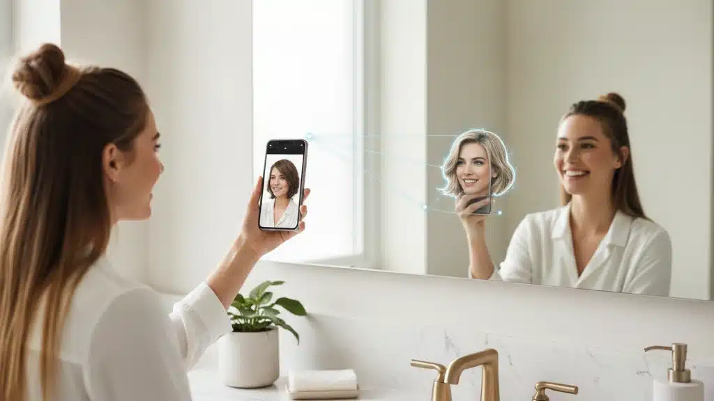 Testar Penteados e Cores de Cabelo com IA