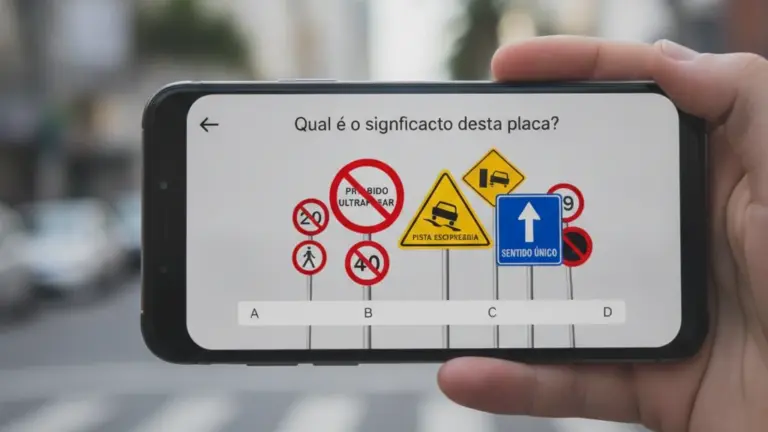 Quiz de Sinais de Trânsito: Apps Essenciais para Aprovação na CNH